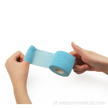 Bandagem médica esportiva em tecido de crepe de algodão respirável